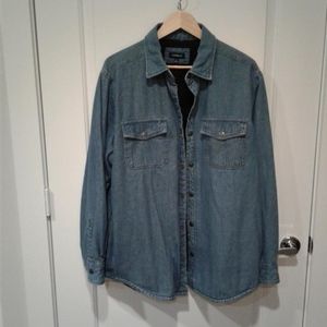 Mens denim lined shirt
